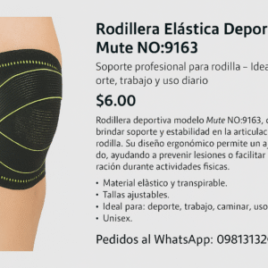 Rodillera Deportiva Mute 9163 – Soporte Elástico para Rodilla
