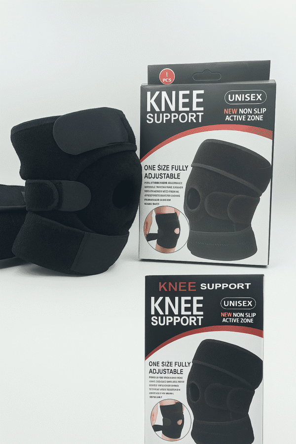 Rodillera Deportiva Ajustable con Zona Antideslizante – Unisex, Soporte para Dolor de Rodilla y Rehabilitación