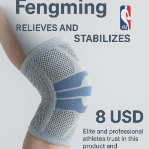 Rodillera Deportiva de Compresión Fengming – Estabilizador para Rodilla con Tecnología de Soporte