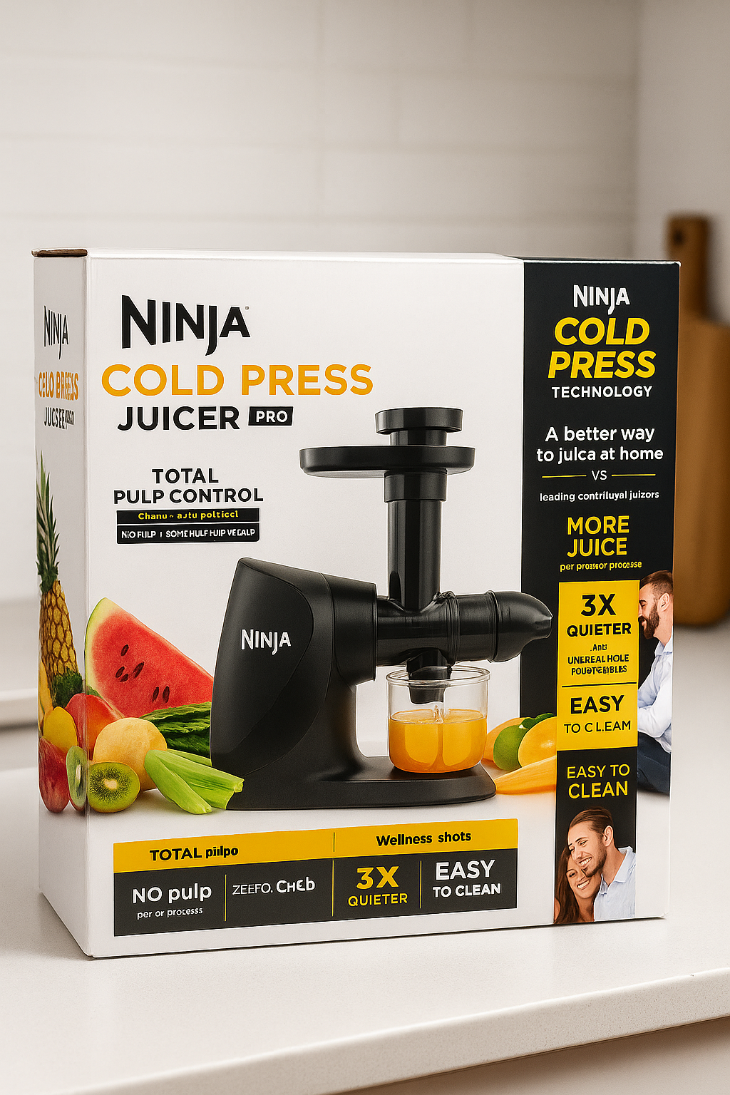 Extractor de Jugo Ninja Cold Press Pro con tecnología de prensado en frío