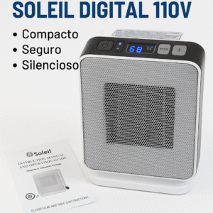Calefactor Eléctrico Ecuador – Soleil Digital 110V Silencioso y Seguro