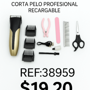 Kit Peluquería Mascotas Ecuador – Máquina Profesional Recargable para Perros y Gatos