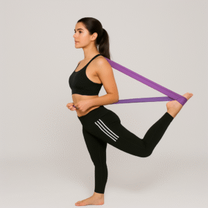 Banda Elástica para Yoga y Ejercicio – Ideal para Estiramientos y Rehabilitación