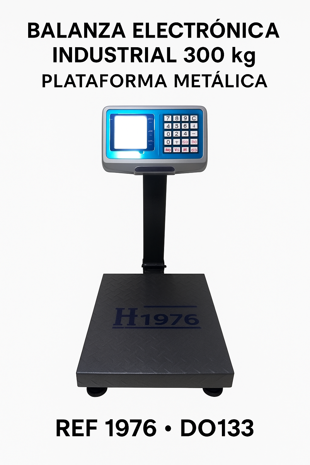 Balanza electrónica industrial 300 kg plataforma metálica Ref 1976 DO133 Vendedores Ecuador