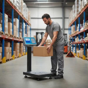 BALANZA ELECTRÓNICA INDUSTRIAL 300 KG — MODELO DO133 REF 1976