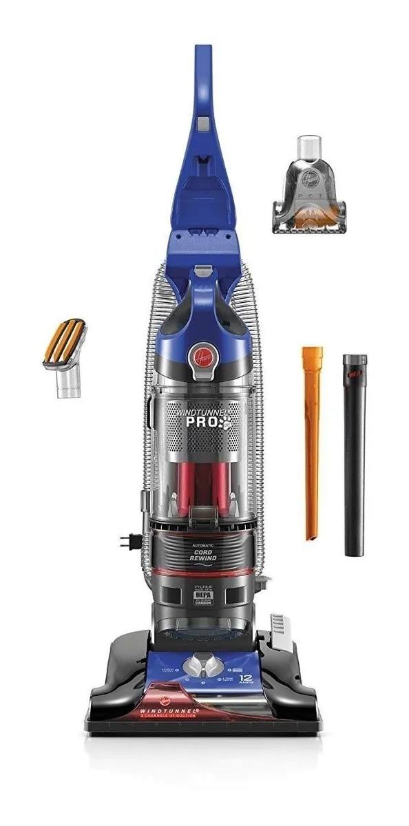 Aspiradora Hoover WindTunnel 3 Pro Mascotas con filtro HEPA y accesorios para pelos de perro y gato, modelo vertical potente para limpieza profunda del hogar en Ecuador.