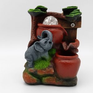 Piletita de Agua Decorativa con Elefante – 16×24 cm (Modelo 8010)