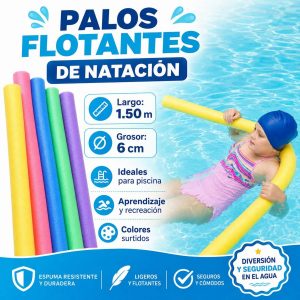 Palos flotantes de natación de 1,50 metros para piscina